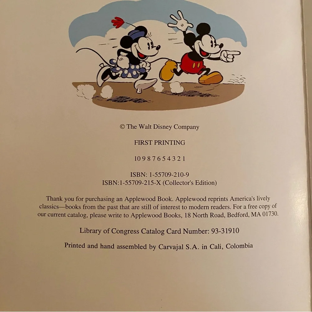 Disney The Pop-Up Mickey Mouse Book Republished from 1933 by Applewood Books